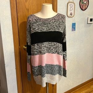 H&M Divided Black & Pink Sweater- Women’s Size Small
